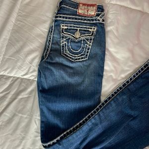 Girls Super T flare denim. True Religion